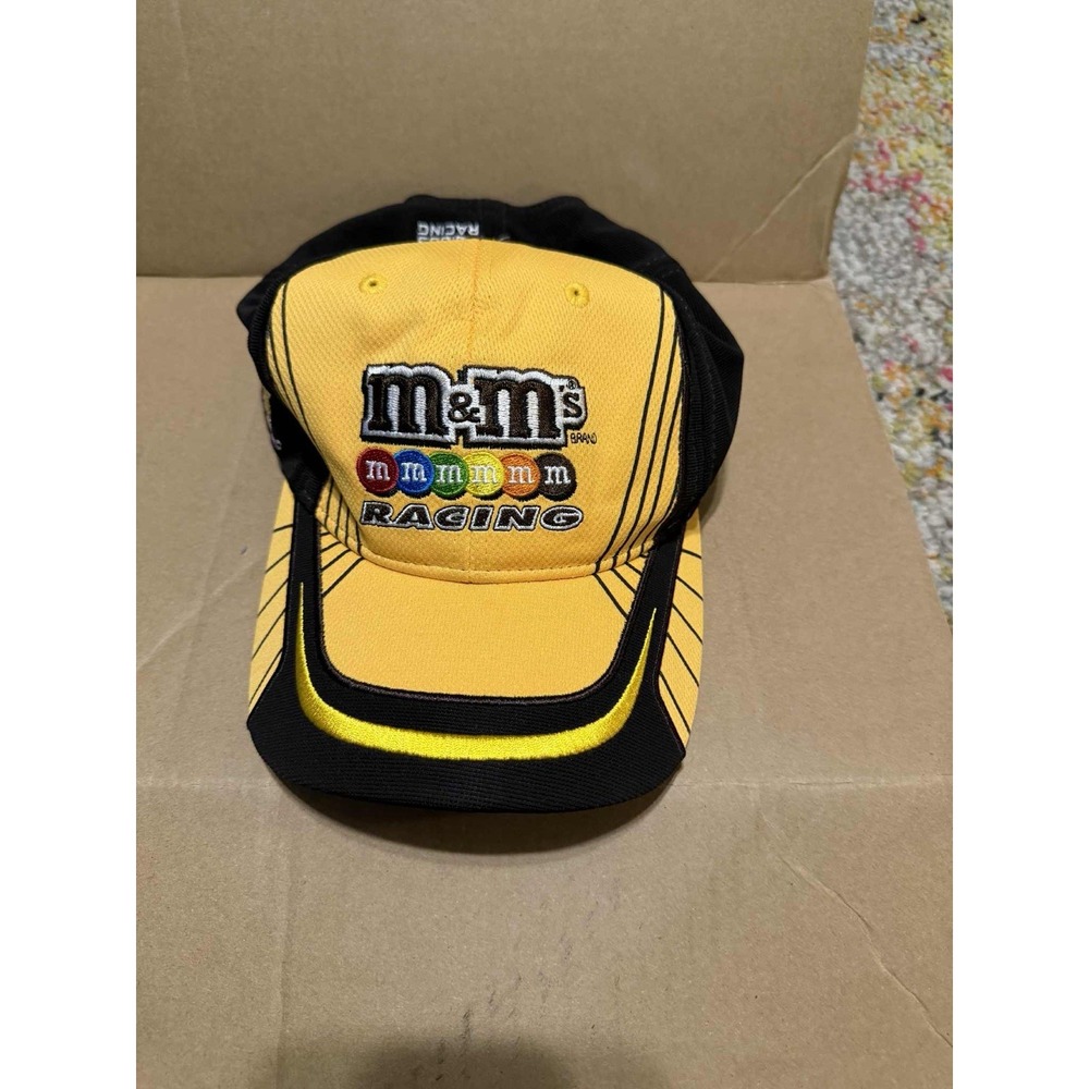 M&M's Racing Kyle Busch Chase Authentics Racing Adjustable Vintage  Hat Cap EUC‎